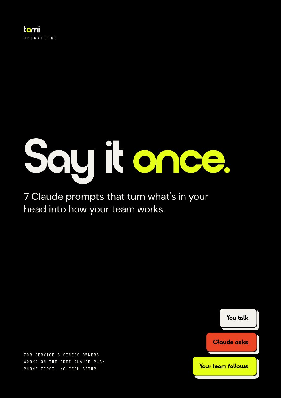 Say it once: 7 Claude prompts that turn what's in your head into how your team works